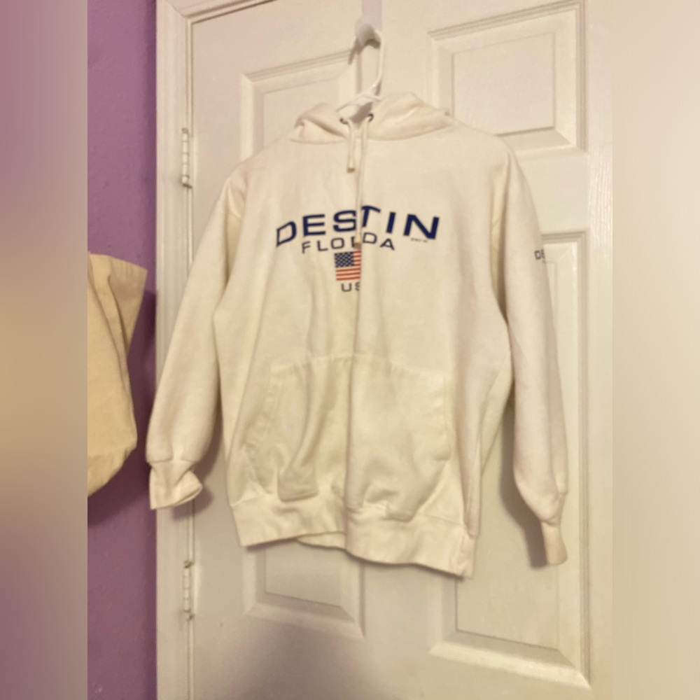 White Destin Hoodie